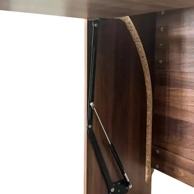 GDFStudio Sinclair moderner 36-Zoll-Holz-Klapptisch zum Lernen mit Stauraum