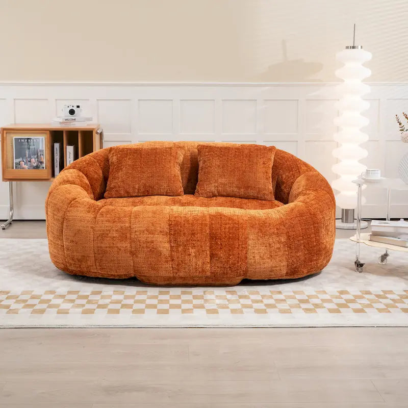 GDFStudio - Laurel chenille 2-zits luie bank met schuim met hoge dichtheid en extra veel comfort