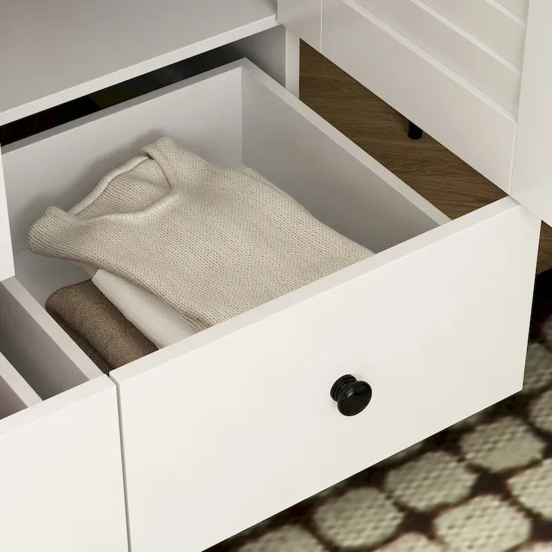 Armadio guardaroba indipendente grande 59W bianco