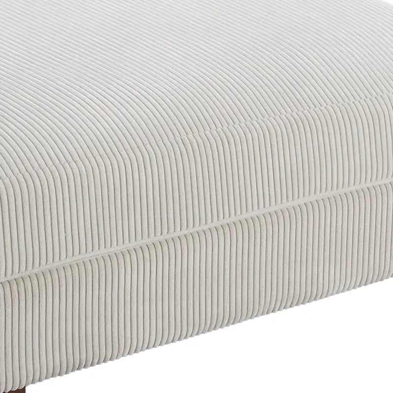 Pouf d’appoint moderne surdimensionné en tissu côtelé