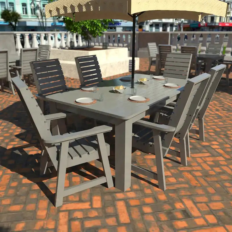 HIGHWOOD PROFESSIONAL 7-delige tuinset voor buiten dineren, 42x72