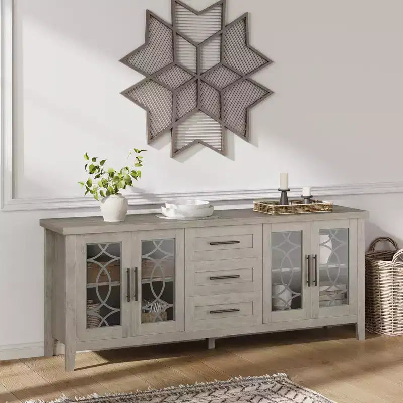 TV Stands with Storage Drawers, TV Entertainment Center, TV Console Table for Living Room Bedroom, Storage Cabinet