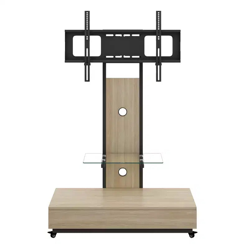 TV Stand for 32-75 TVs, Adjustable Height Mobile TV Cart with Drawer and Wheels for Living Room, Bedroom, Offices -ModernLuxe