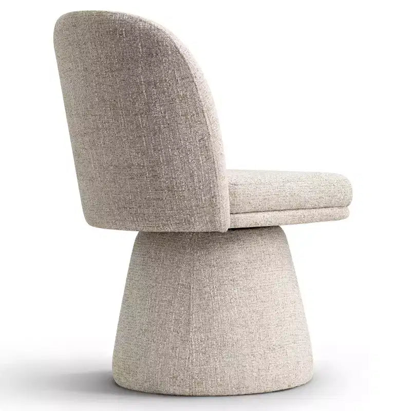 Set van 6 moderne 360° draaibare eetkamerstoelen zonder armleuningen, met voetstukachtige basis, elegante accentstoelen voor keuken, eetkamer of kantoor -Panipeachy