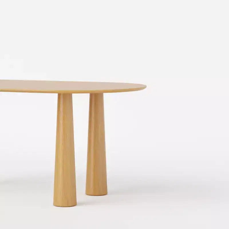 Dovelina 67 ovaler Esstisch aus Holz mit 4 Beinen, moderner Küchentisch für 6 Personen