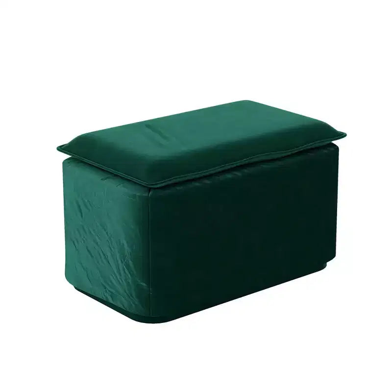 Whisen Samt-Schlafsofa in King-Size mit Ausziehfunktion und 3-in-1-Funktion, wandelbares Schlafsofa mit beweglichem Hocker und Steppdesign