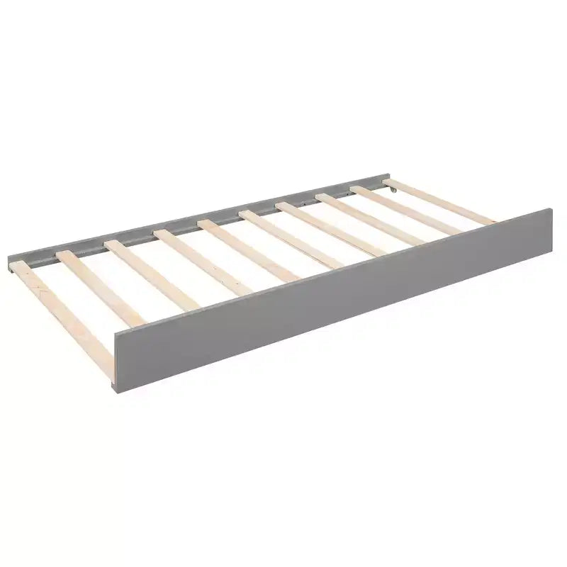 Whisen Twin XL Wood Daybed with 2 Trundles, 3 Storage Cubbies, 1 Light for Free and USB Charging Design