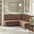 Lifestorey Kerrington 3-delige gestoffeerde banquette-set met geribbelde rugleuning