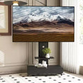 TV Stand for 32-75 TVs, Adjustable Height Mobile TV Cart with Drawer and Wheels for Living Room, Bedroom, Offices -ModernLuxe