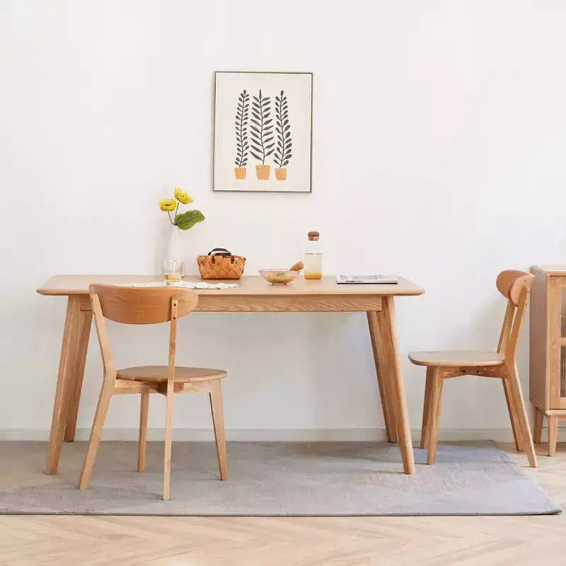 MAYEERTY set van 4 eetkamerstoelen van massief hout, natuurlijke houten stoelen voor keuken, eetkamer of woonkamer