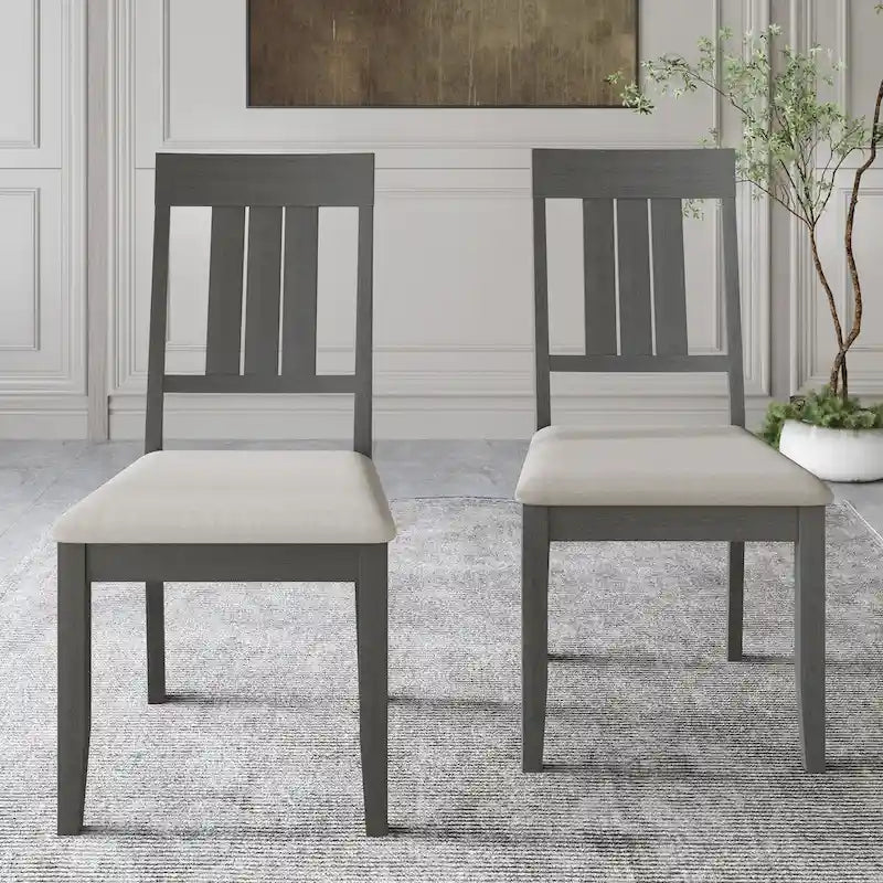 Set da pranzo in legno classico CraftPorch da 7 pezzi