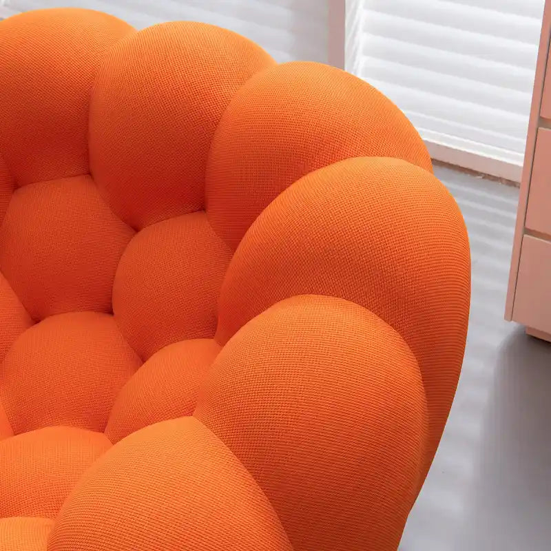 Divano relax curvo a bolle per 2 persone, a forma di nido d'ape, con tessuto 3D, per soggiorno, salotto o appartamento