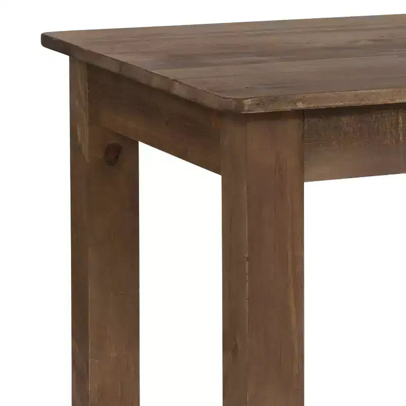 Flash Furniture 46 x 30 Rectangular Solid Pine Farm Dining Table