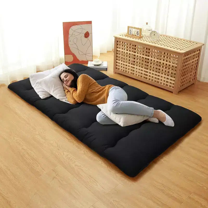 Colchón futón japonés, colchoneta plegable para dormir en el suelo, tatami para el hogar, colchón para camping