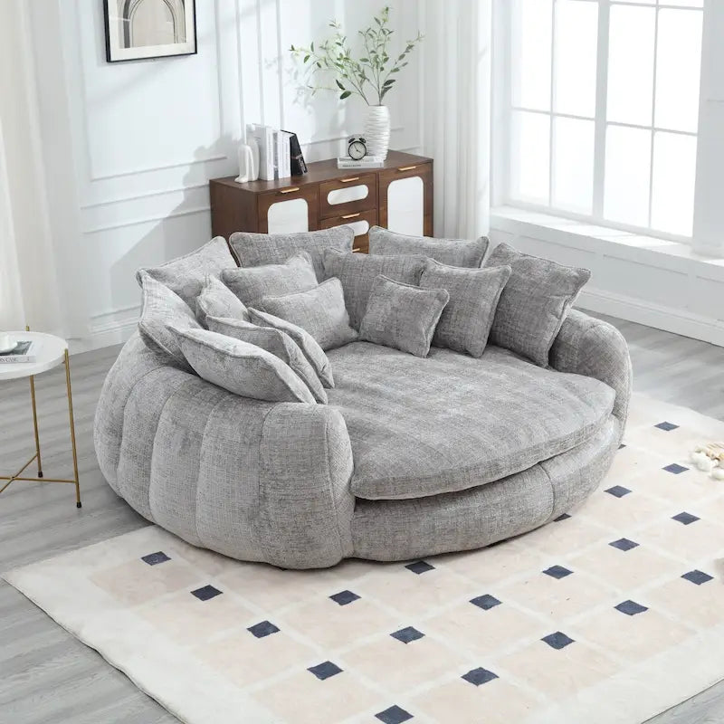 Cómodo sofá cama doble Loaf, sofá cama extragrande con reposabrazos