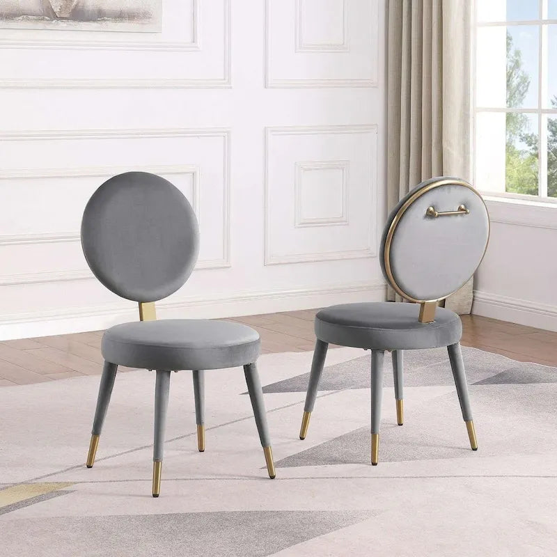 Set Morden Fort moderno e lussuoso composto da tavolo da pranzo rotondo e 4 sedie