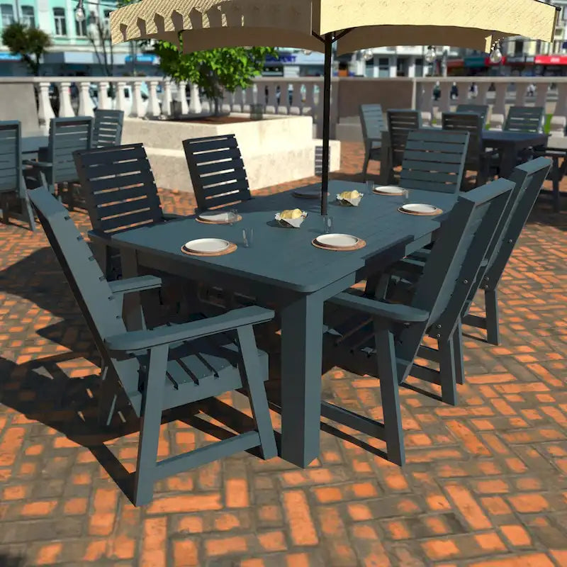HIGHWOOD PROFESSIONAL 7-delige tuinset voor buiten dineren, 42x72