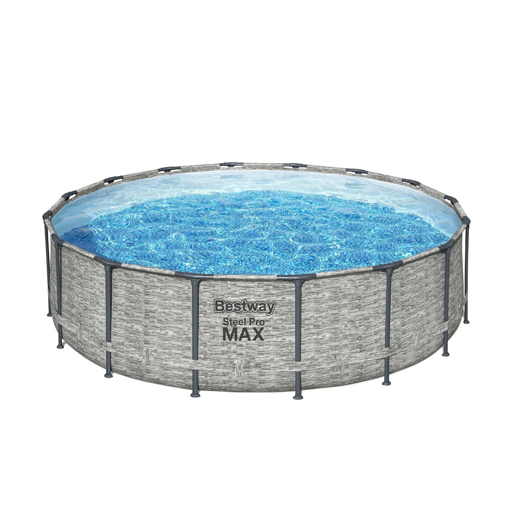Bestway Steel Pro MAX rond bovengronds zwembad met pomp en afdekzeil