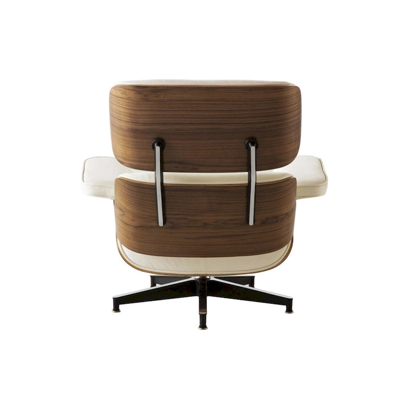 Fauteuil inclinable de salon moderne en cuir, style milieu du siècle