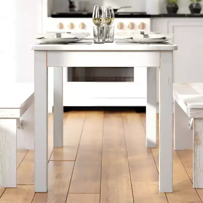 Flash Furniture 46 x 30 Rectangular Solid Pine Farm Dining Table