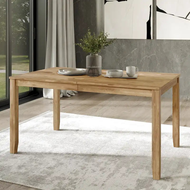 Set da pranzo in legno classico CraftPorch da 7 pezzi