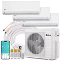 Karl Home 3-Zonen-Mini-Split-Klimaanlage mit 28000 BTU, 20 SEER2 und Wärmepumpe (9K+9K+18K)