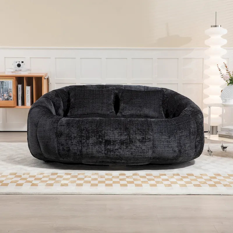 GDFStudio - Laurel chenille 2-zits luie bank met schuim met hoge dichtheid en extra veel comfort