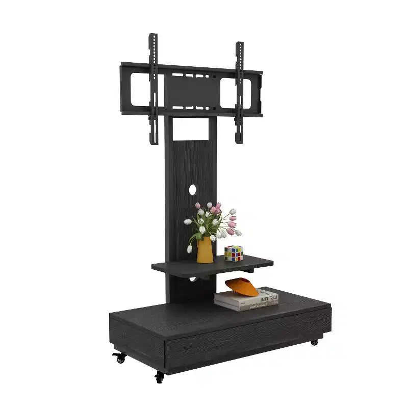 TV Stand for 32-75 TVs, Adjustable Height Mobile TV Cart with Drawer and Wheels for Living Room, Bedroom, Offices -ModernLuxe