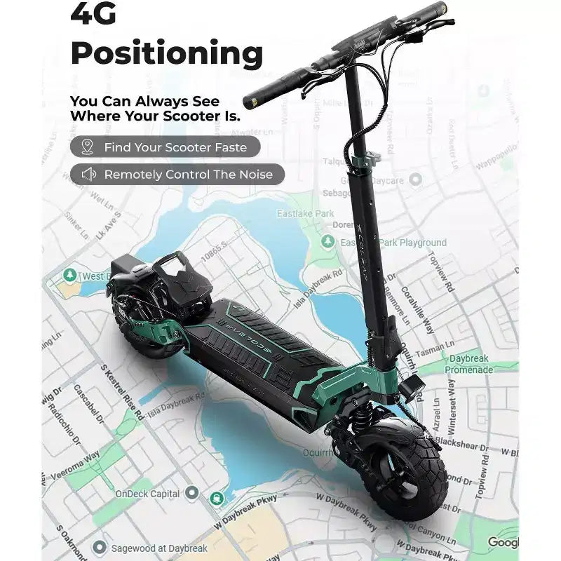 ECOLEAP L7 elektromos roller felnőtteknek, 1500 W csúcsteljesítményű motorral, 28 mérföld/órás sebességgel, 50 mérföldes hatótávolsággal, kettős felfüggesztéssel, első és hátsó tárcsafékkel, UL-tanúsítvánnyal