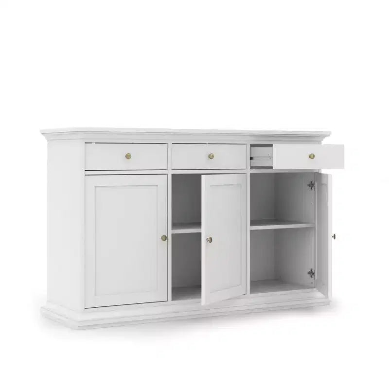 Tvilum, Sideboard with 3 Doors and 3 Drawers, White