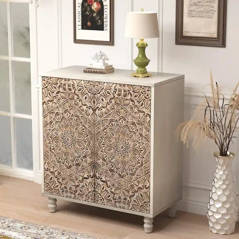 COSIEST Vintage Sideboard Storage Cabinet and Buffet