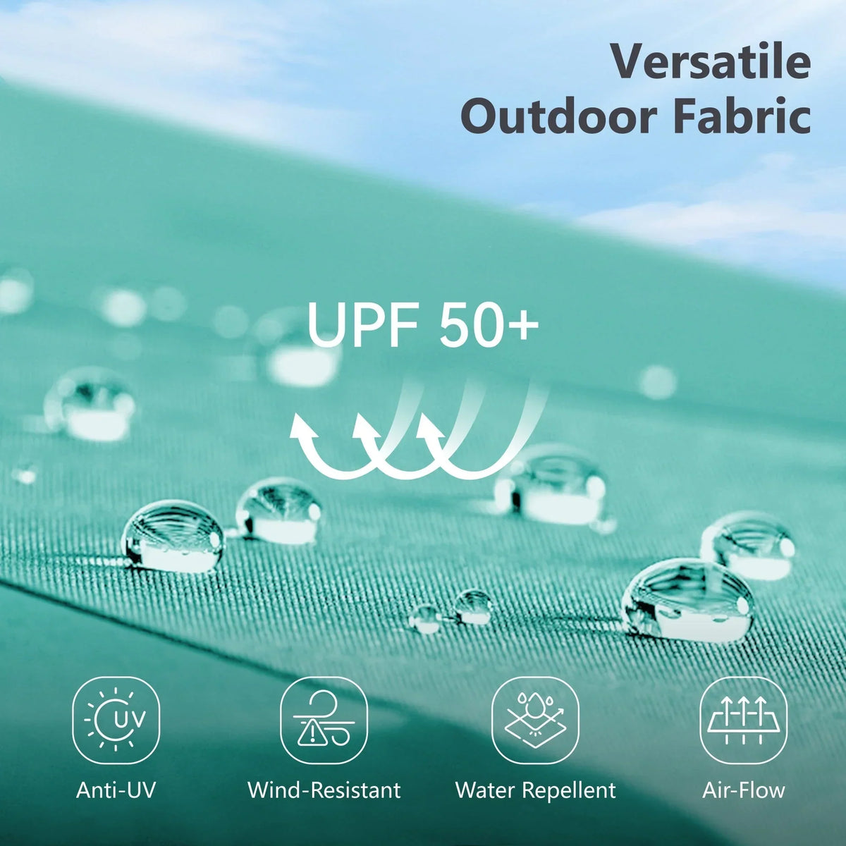 MAISON ARTS dubbele parasol voor terras, 15 ft, extra groot, tweepersoons, inclusief voet