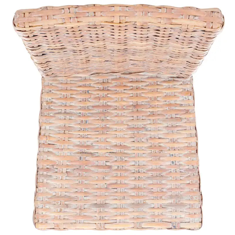 Set di 2 sedie da pranzo in vimini naturale, 19 L x 22 P x 41 H, stile boho costiero