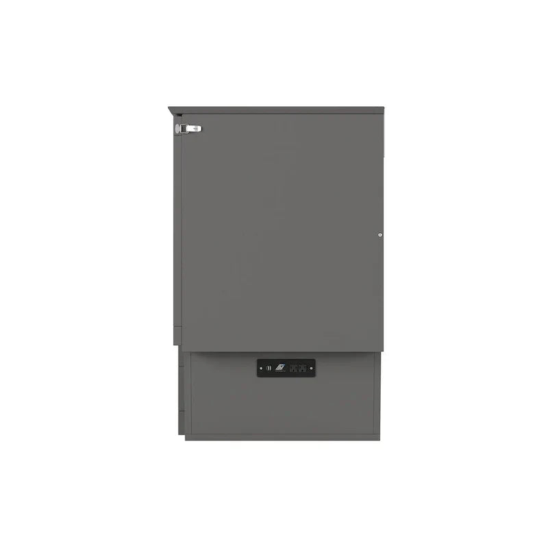 Monroe Full Murphy Bed Chest with 6 Memory Foam Mattress