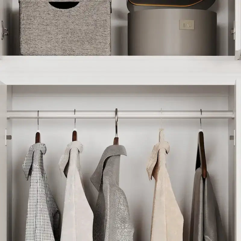 93.9H/74.2H Armoires Wardrobe Closet Cabinet Hanging Drawers Storage