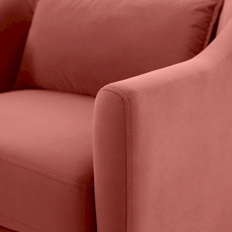 28,34 Zoll, 2er-Set Akzent-Sessel, Samt-Sessel im Fassondesign mit Beinen aus Massivholz