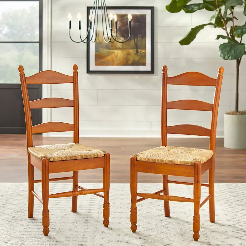 Sedia da pranzo Jessie con schienale a scala di Simple Living (set da 2)