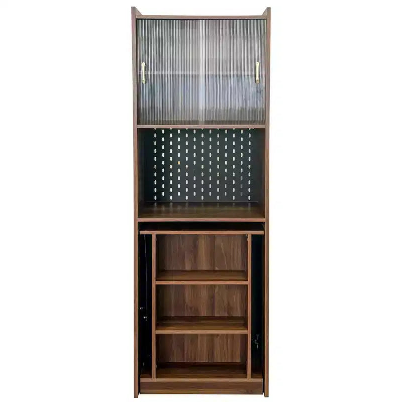 GDFStudio Sinclair moderner 36-Zoll-Holz-Klapptisch zum Lernen mit Stauraum