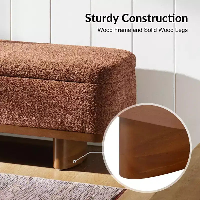 Banc à plateau relevable Clara, facile à assembler, avec structure en bois massif|HULALA HOME