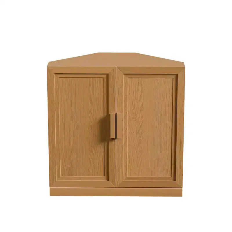 Dovelina Corner Cabinet with Adjustable Shelves Sideboard Buffet Wine Cabinet Kitchen and Dining Cabinet with Wood Doors - 31H x 31W, 36H x 31W