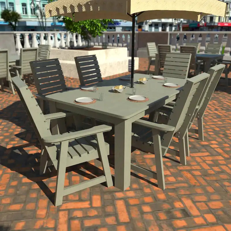 HIGHWOOD PROFESSIONAL 7-delige tuinset voor buiten dineren, 42x72