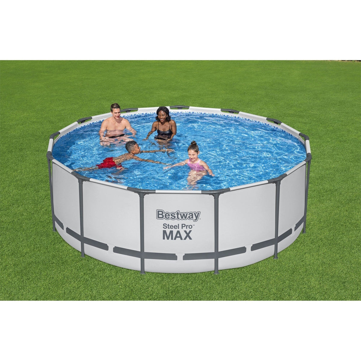 Bestway Steel Pro MAX rond bovengronds zwembad met pomp en afdekzeil