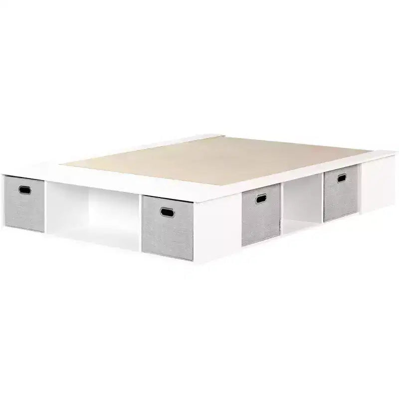 HomeStock-opbergbedden van spaanplaat met bedframe