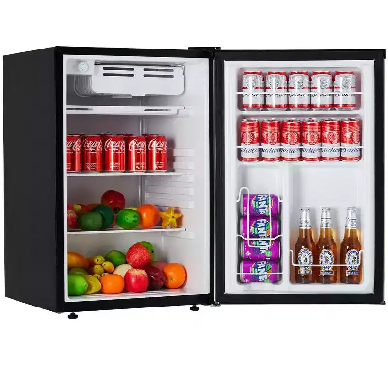 4.5 Cu.Ft Mini Fridge with Freezer,Compact Refrigerator w/Reversible Door, Adjustable Thermostat Energy-Efficient, Small Fridge