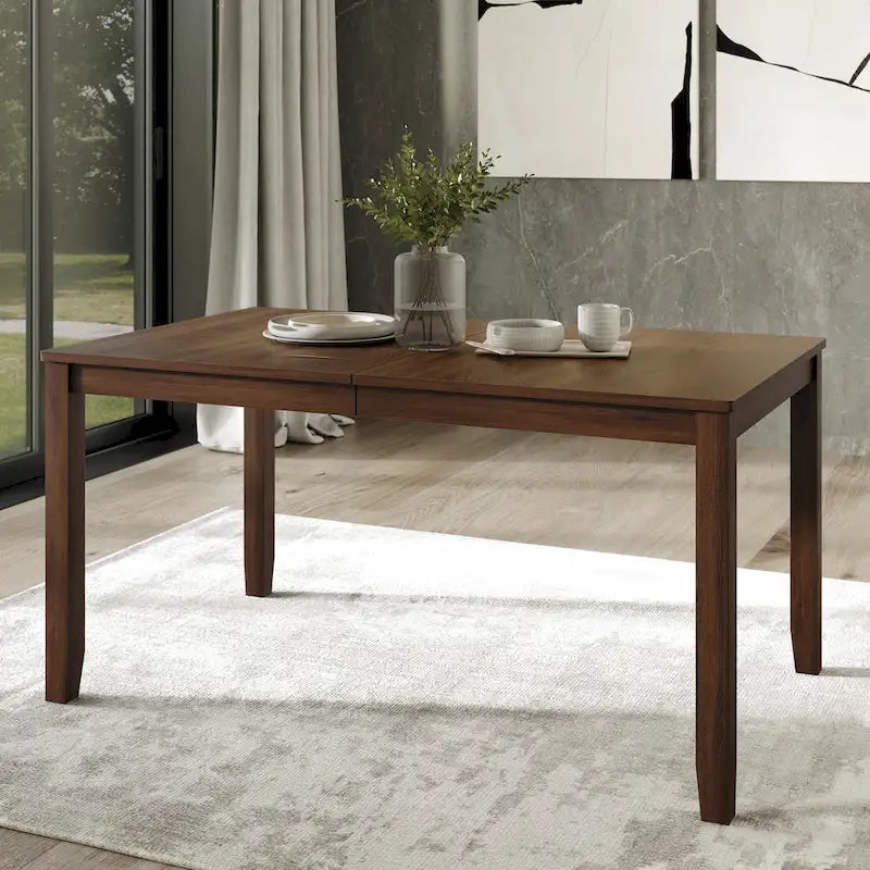 Set da pranzo in legno classico CraftPorch da 7 pezzi