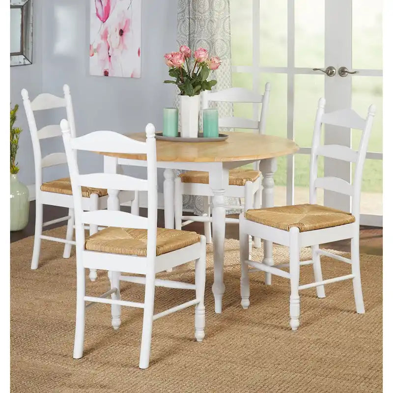 Sedia da pranzo Jessie con schienale a scala di Simple Living (set da 2)