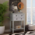 23.7in Narrow Console Table with 3 Drawers and Shelf, Sofa Table for Small Space Entryway or Living Room