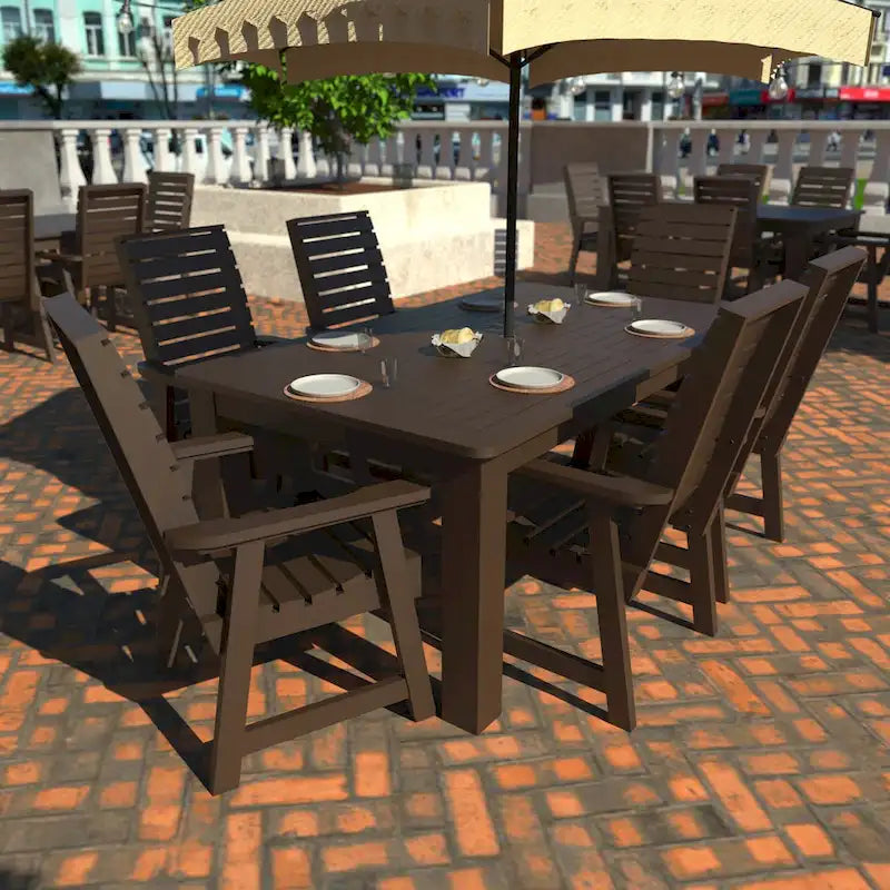 HIGHWOOD PROFESSIONAL 7-delige tuinset voor buiten dineren, 42x72