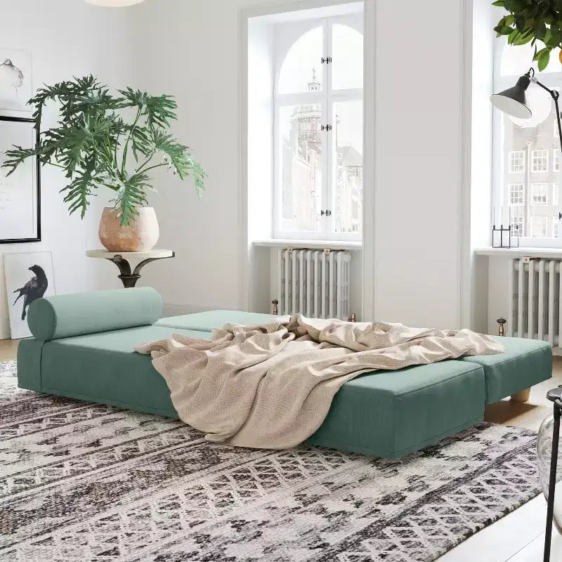 Daybed / Fold-Out Queen-Size Sleeper - Microvelvet