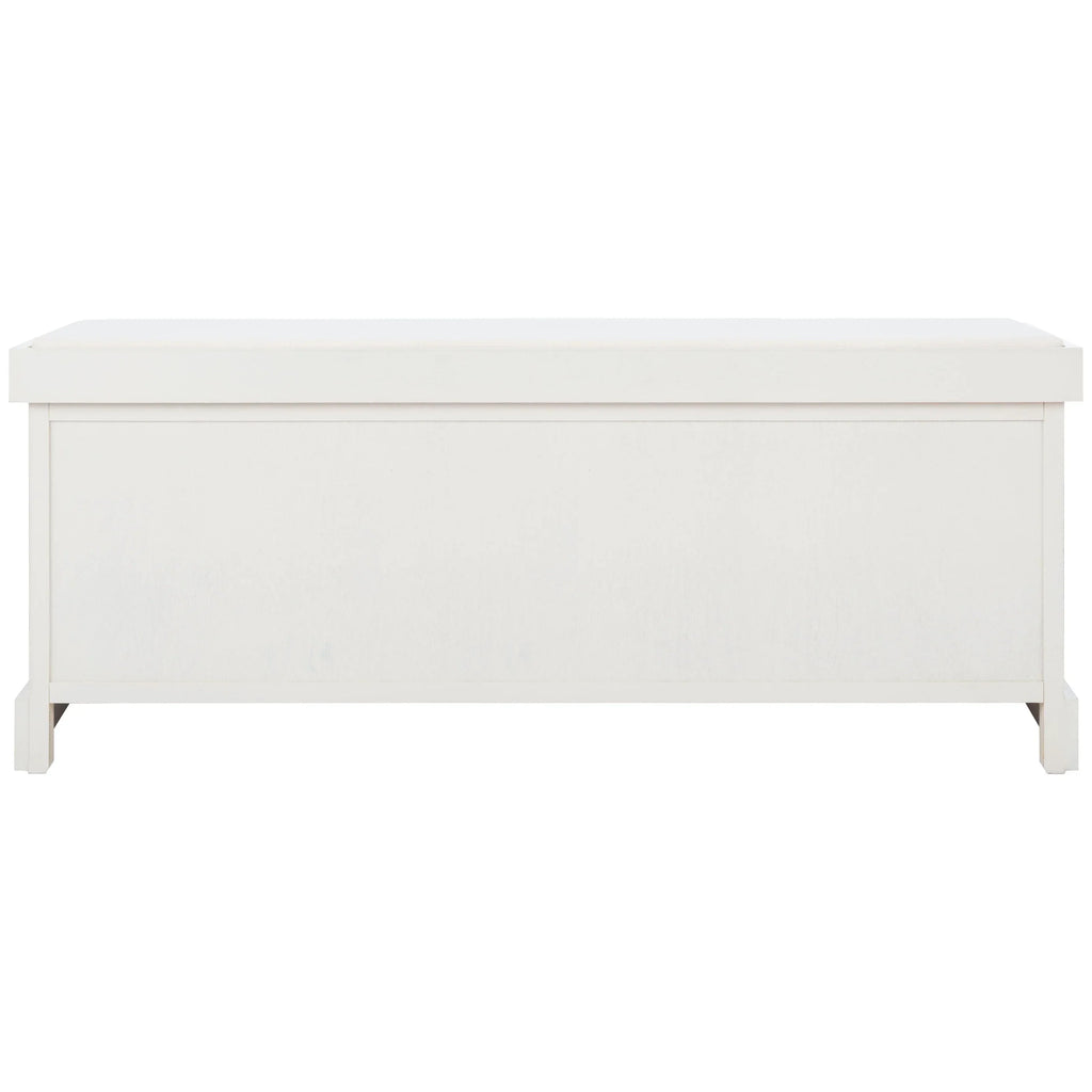 Banco de almacenamiento SAFAVIEH Fiorello con 3 cajones y cojín - 47.3 W x 15 L x 19 H - 47Wx15Dx19H